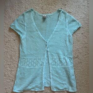 Y2K fashion bug crochet sweater